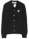 Play Gold Waffen Cardigan Black - COMME DES GARCONS - BALAAN 3