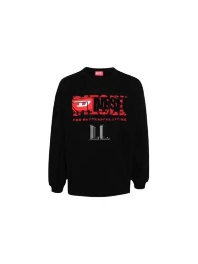 S-Baxt-N1 Sweatshirt Black - DIESEL - BALAAN 2