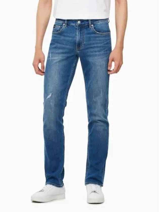 Jeans Eco Cool Body Fit Denim Jeans Dark Blue - CALVIN KLEIN - BALAAN 1