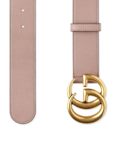 GG Marmont Buckle Leather Belt Pink - GUCCI - BALAAN 2