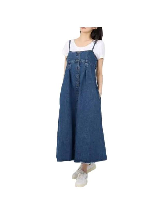 Malibu Denim Long Dress Stonewash Indigo - A.P.C. - BALAAN 1