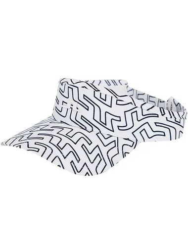 Samir Print Visor White Outline Bridge Swirl - J.LINDEBERG - BALAAN 1