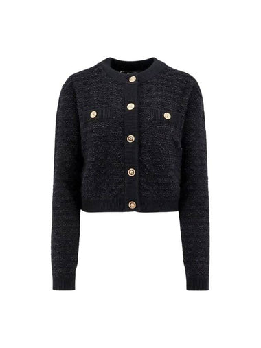 Boucle Tweed Cardigan WITH Medusa Button 10113581A112901B000 B0651184399 - VERSACE - BALAAN 1