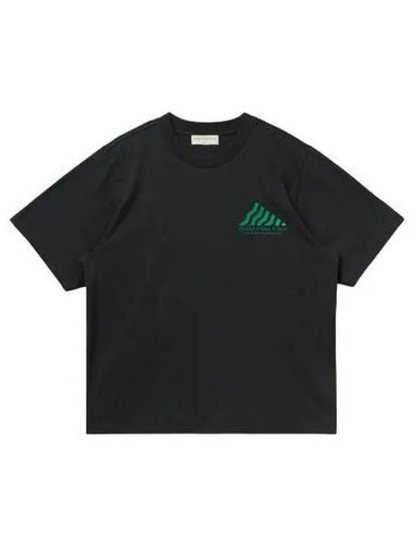 Logo Print Short Sleeve T Shirt Black - MUSEUM OF PEACE & QUIET - BALAAN 1