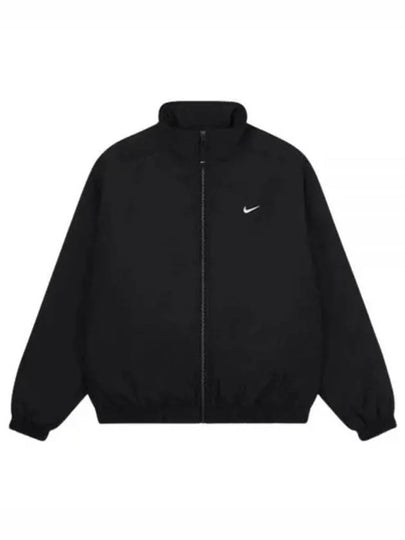 NRG Solo Swoosh Satin Bomber Jacket Black - NIKE - BALAAN 2