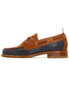 Vachetta Two-Tone Leather Boat Camel - THOM BROWNE - BALAAN 5