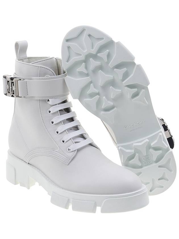 4G Leather Ankle Boots White - GIVENCHY - BALAAN 6