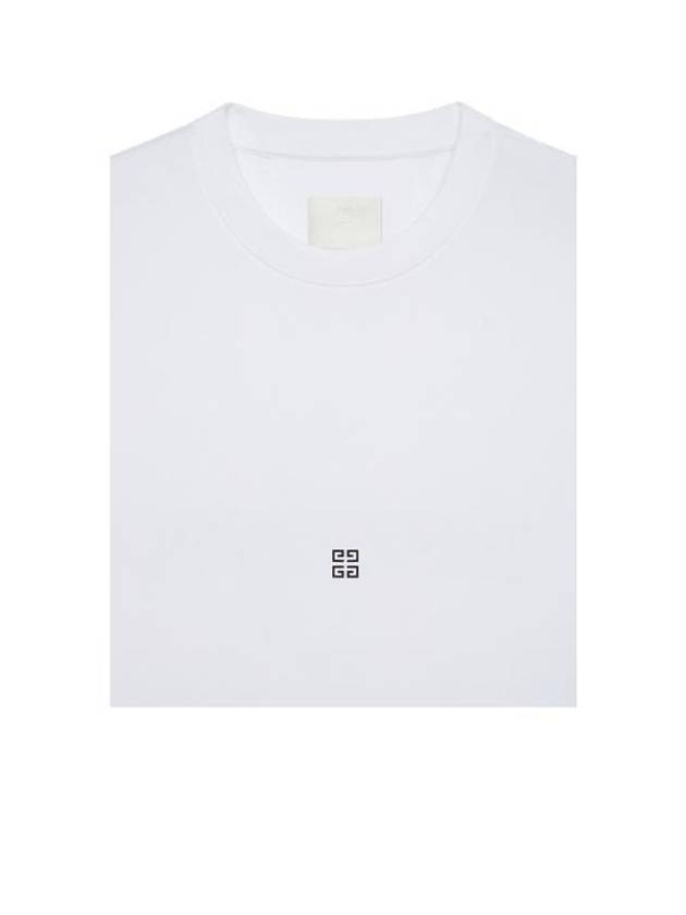 4G Logo Cotton Short Sleeve T-shirt White - GIVENCHY - BALAAN 3