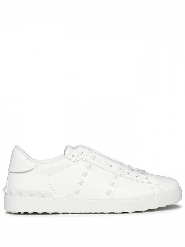 Rockstud Untitled Low-Top Sneakers White - VALENTINO - BALAAN 3