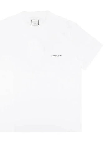 Cotton Square Label Short Sleeve T-Shirt White - WOOYOUNGMI - BALAAN 1