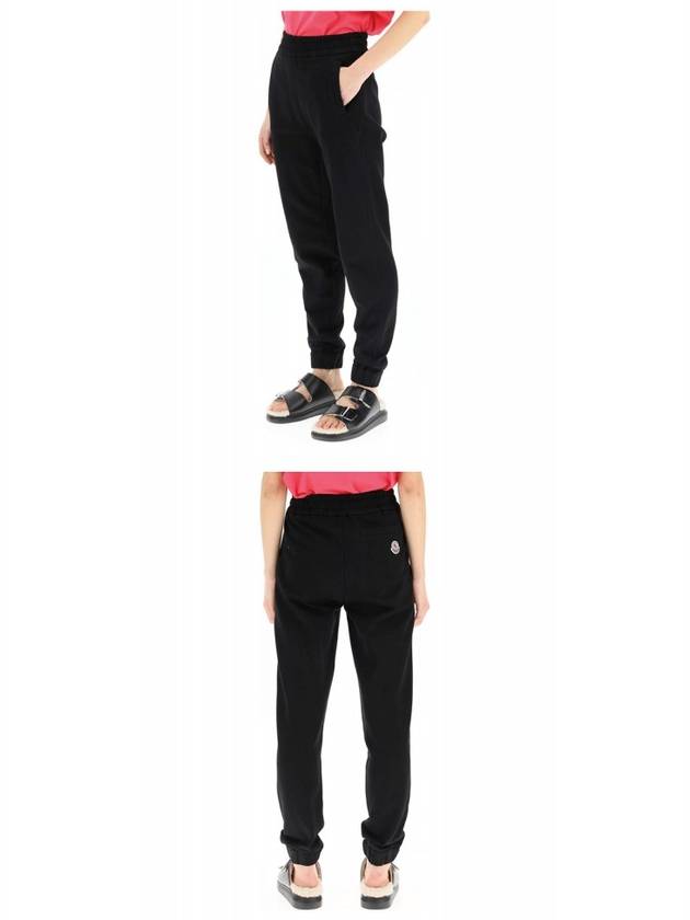 Logo Patch Track Pants Black - MONCLER - BALAAN 6