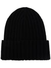 Logo Patch Wool Beanie Black 3B000 36 A9327 999 - MONCLER - BALAAN 3