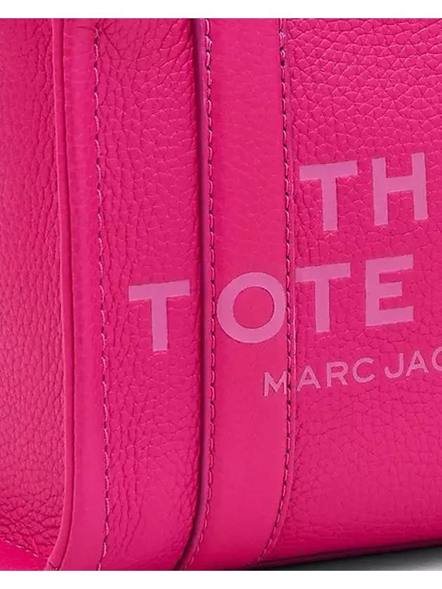 Mini Micro Leather Tote Bag Fuchsia - MARC JACOBS - BALAAN 4