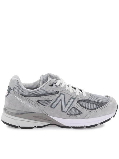 990v4 Core Low Top Sneakers Silver Grey - NEW BALANCE - BALAAN 2