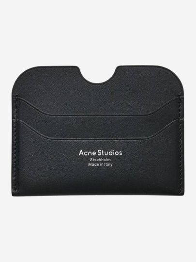 Silver Logo Card Wallet Black - ACNE STUDIOS - BALAAN 2