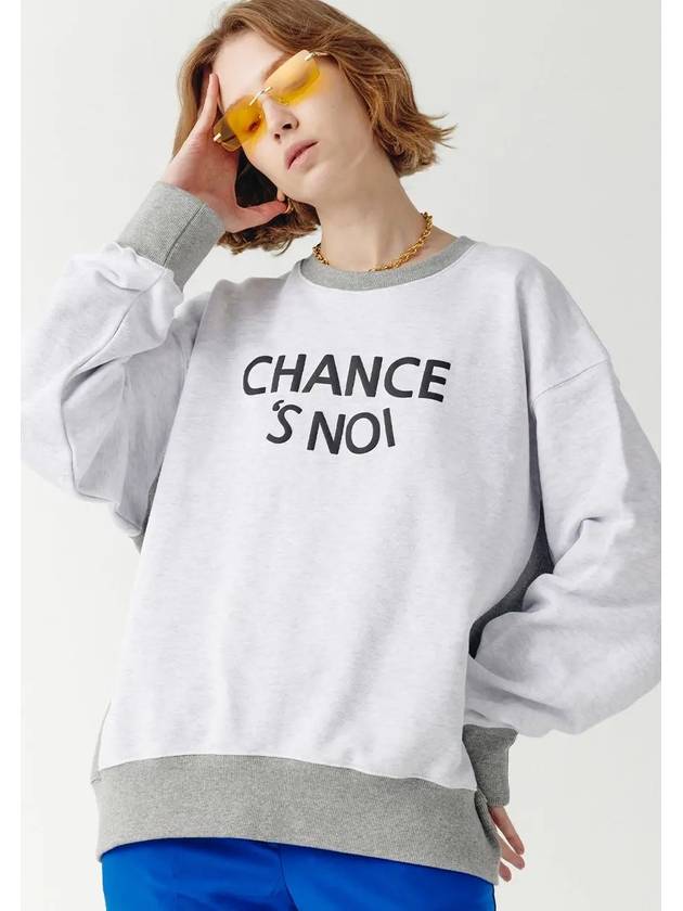 Unisex CHMXMTM Snowy Sweatshirt Mix Melange - CHANCE'S NOI - BALAAN 4