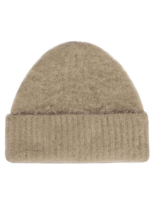 Wool Mohair Beanie Dark Beige - ACNE STUDIOS - BALAAN 2