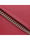 Interlocking GG Chain Small Cross Bag Red - GUCCI - BALAAN 4