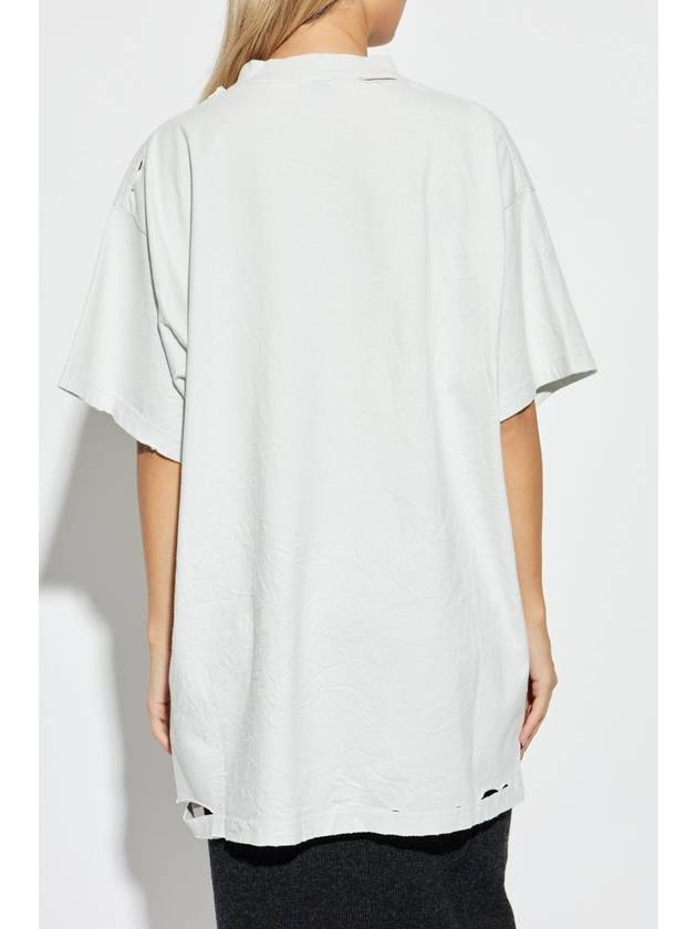 Balenciaga T-shirt With ‘vintage’ Effect, Unisex, Grey - BALENCIAGA - BALAAN 4