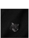 Bold Fox Head Patch Regular Cardigan Black - MAISON KITSUNE - BALAAN 6