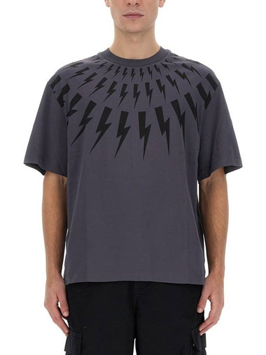 T-SHIRT WITH PRINT - NEIL BARRETT - BALAAN 1