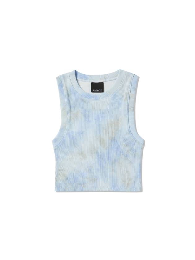 TIEDYE RIBBED SLEEVELESS TOPBLUE - VAEKCIE - BALAAN 1