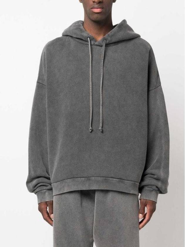 Logo Patch Hoodie Dark Grey - ACNE STUDIOS - BALAAN 8