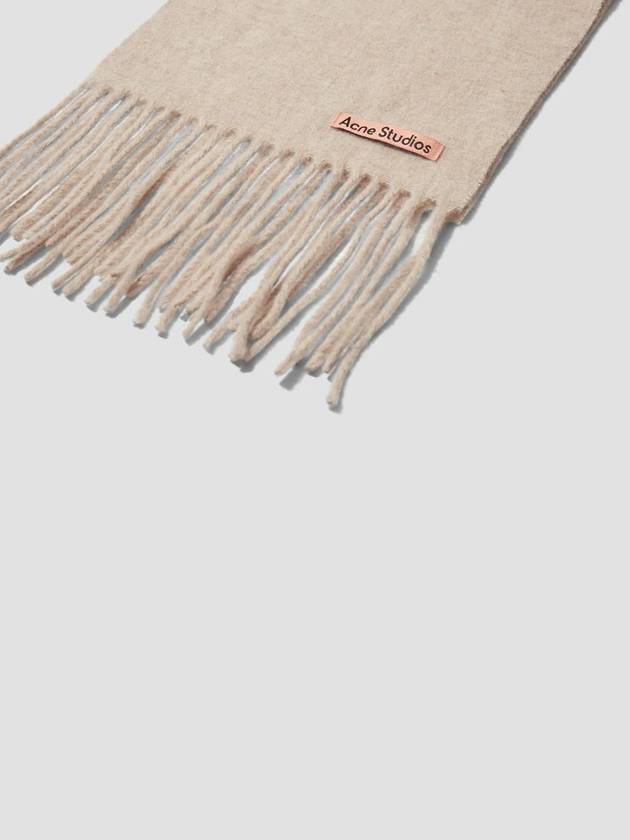 Wool Fringe Muffler Oatmeal Melange - ACNE STUDIOS - BALAAN 5