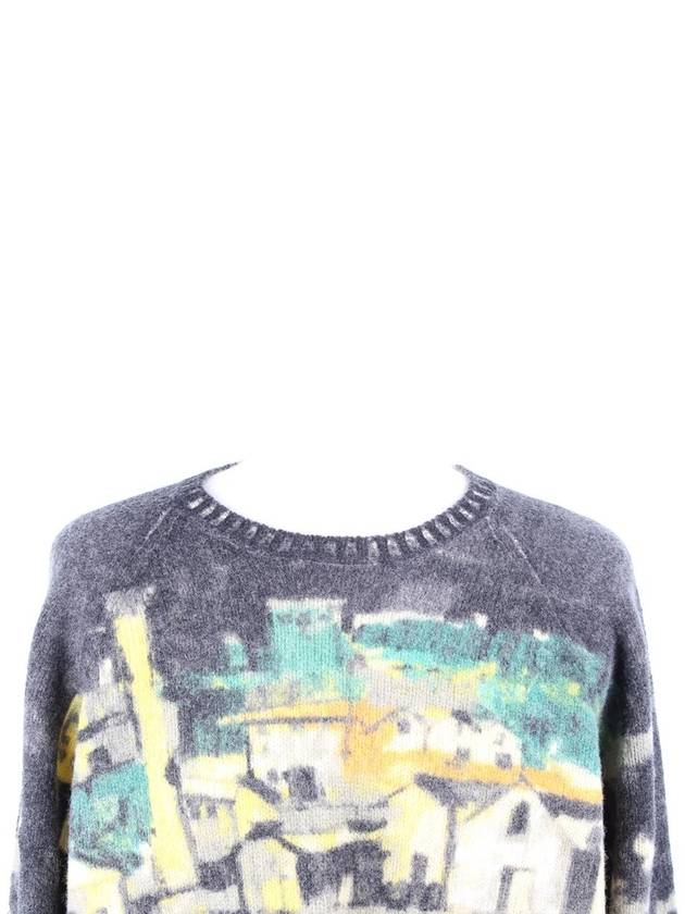 Printed long sleeve crew neck knit 54 105 - PRADA - BALAAN 2