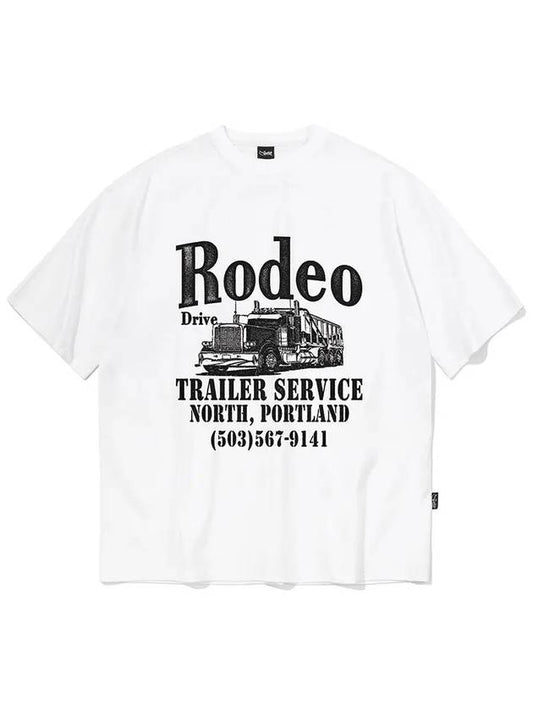 Pre-order delivery on May 31st Rodeo short sleeve t-shirt white - CRUMP - BALAAN 1