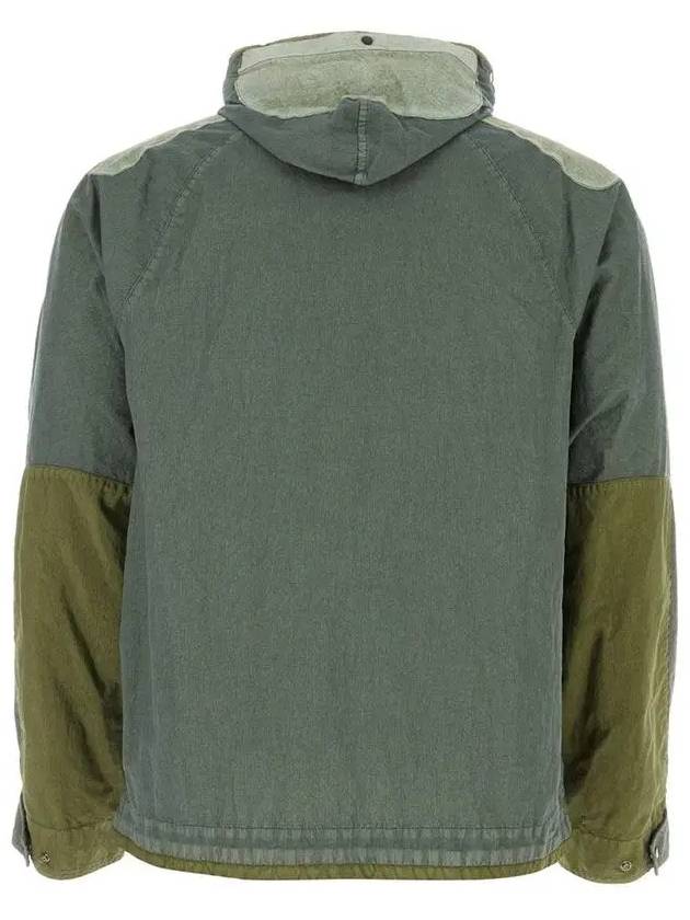 50 Fili Gum Mixed Goggle Hooded Jacket Green - CP COMPANY - BALAAN 3