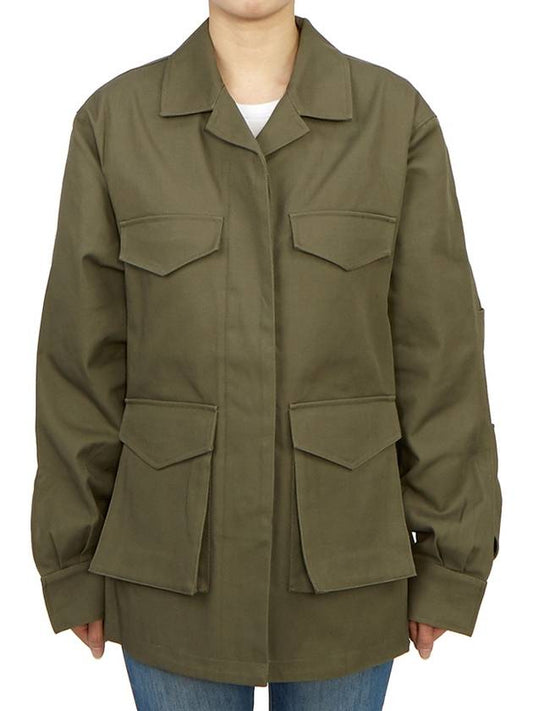 Cotton Army Jacket Khaki - TOTEME - BALAAN 2