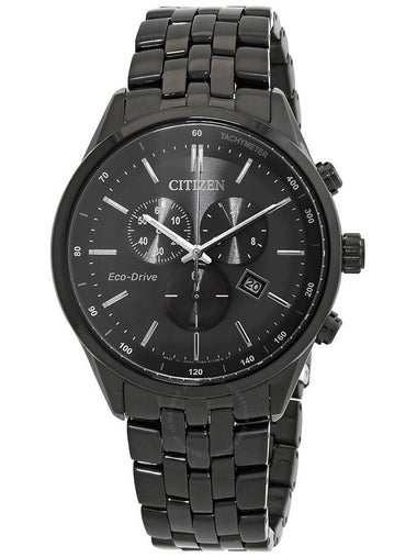 Citizen Eco-Drive Chronograph Black Dial Men's Watch AT2145-86E - CITIZEN - BALAAN 1