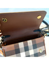 Canvas Check Shoulder Bag Brown - BURBERRY - BALAAN 9