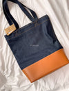 Logo Denim Axelle Tote Bag Navy - A.P.C. - BALAAN 3