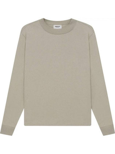 Back Logo Long Sleeve T-Shirt Moss - FEAR OF GOD ESSENTIALS - BALAAN 1