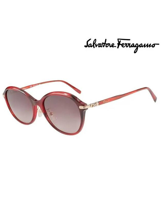 Ferragamo Sunglasses SF1002SA 609 Round Women's - SALVATORE FERRAGAMO - BALAAN 1