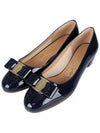 Vara Bow Patent Pumps Oxford Blue - SALVATORE FERRAGAMO - BALAAN 3