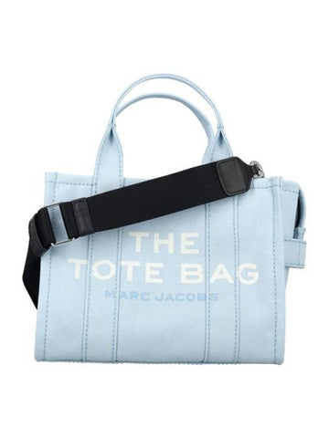 Logo Canvas Small Tote Bag Blue - MARC JACOBS - BALAAN 1