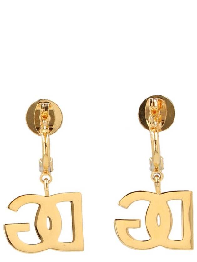 DG Logo Pendant Earrings Gold - DOLCE&GABBANA - BALAAN 3