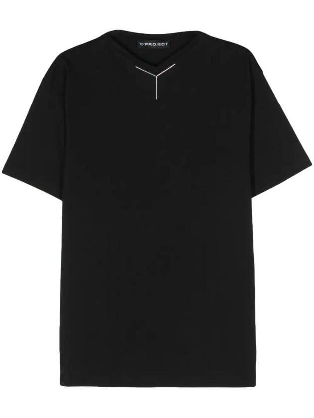 Y Chrome Short Sleeve T Shirt Black - Y/PROJECT - BALAAN 1