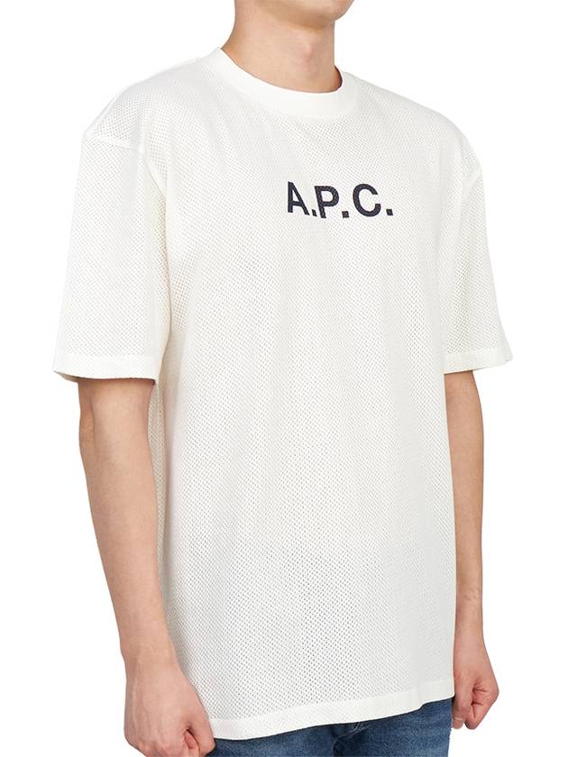 Moran Openwork Short Sleeve T-Shirt White - A.P.C. - BALAAN 6