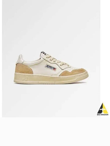 Medalist vintage sneakers in leather yellow white - AUTRY - BALAAN 1