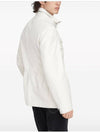 Stand-Up Collar Linen Blend Coat Offwhite - BRUNELLO CUCINELLI - BALAAN 5