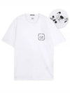 Metropolis Series Mercerized Jersey Reverse Graphic Short Sleeve T-Shirt White - CP COMPANY - BALAAN 2