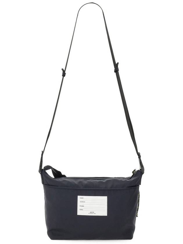 Track Logo Buckle Messenger Bag Navy - A.P.C. - BALAAN 3