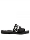 Woody Logo Slide Slippers Black - CHLOE - BALAAN 2