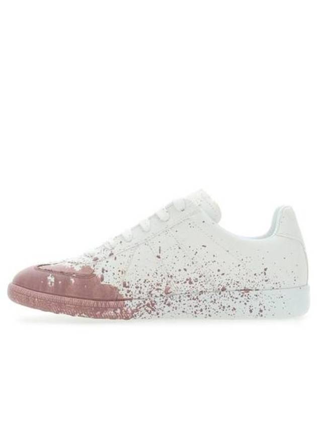 Replica Painting Low Top Sneakers White Pink - MAISON MARGIELA - BALAAN 2