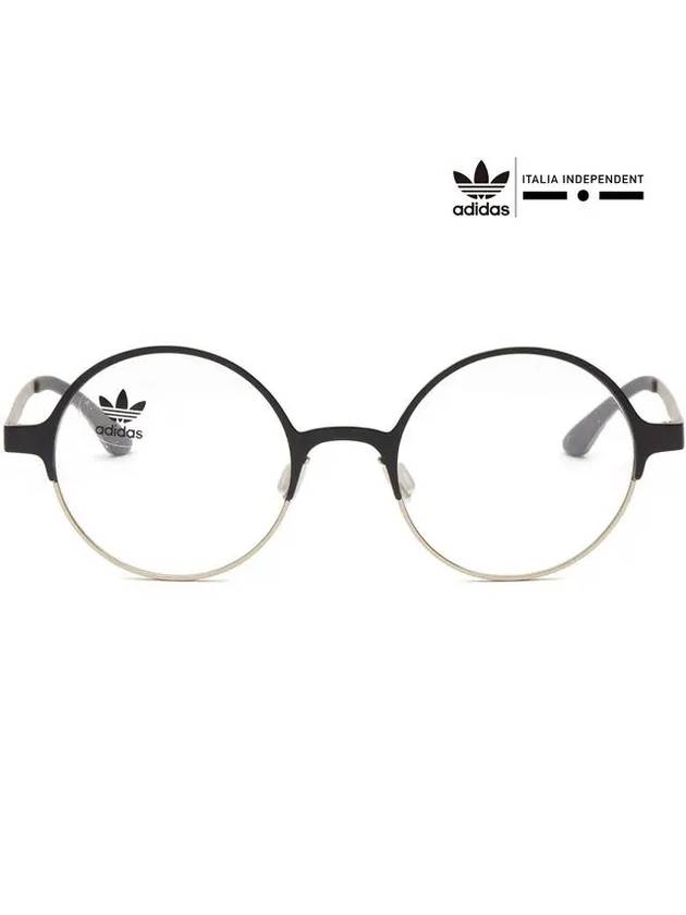 Glasses frame AOM004O 009 120 black gold round - ADIDAS - BALAAN 3