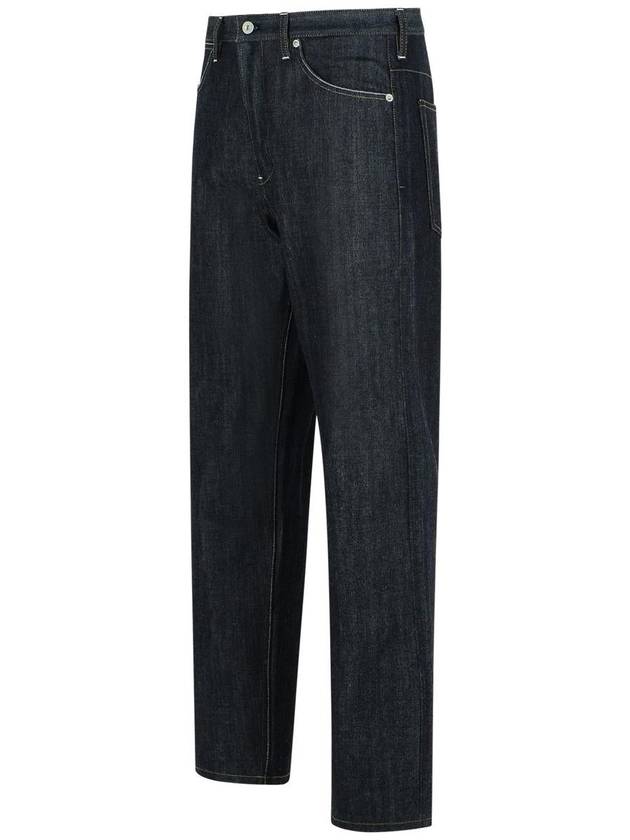 Men's Five Pocket Straight Jeans Dark Blue - JIL SANDER - BALAAN 3